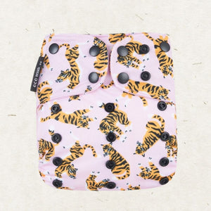 Eco Mini OneSize Cloth diaper tygblöjor - tigers