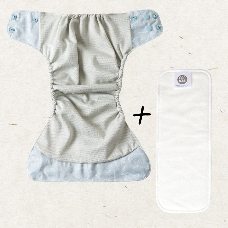 Eco Mini cloth diaper/ tygblöjor - inside detail