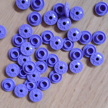 Load image into Gallery viewer, Eco Mini Cloth diaper snap caps - Purple
