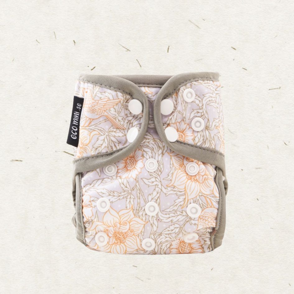 Eco Mini Newborn Cloth Diaper Cover - Lace