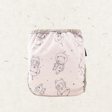 Ladda upp bild till gallerivisning, Eco Mini newborn cloth diaper cover - Space Teddy
