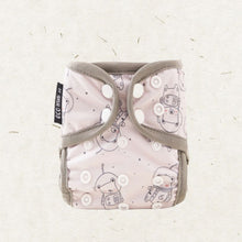 Ladda upp bild till gallerivisning, Eco Mini newborn cloth diaper cover - Space Teddy
