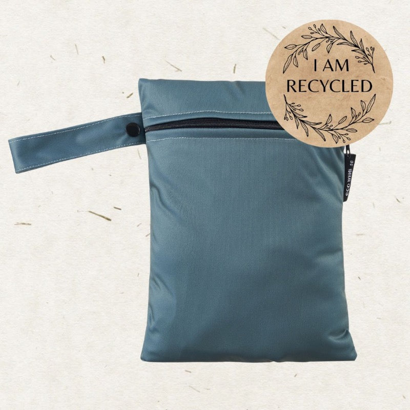 Eco mini Cloth Diaper wet bag - spruce